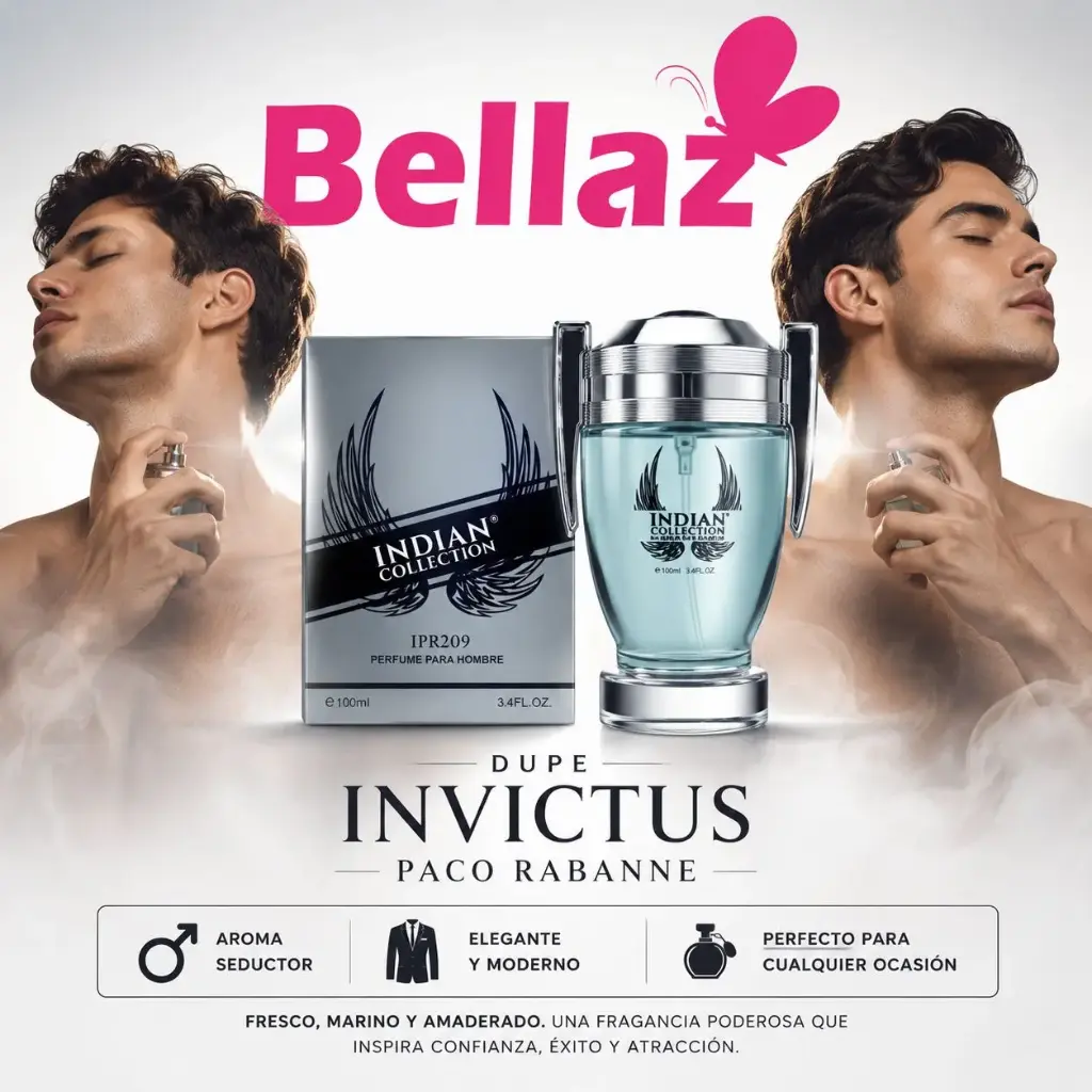 Perfume caballero Invictus Paco Rabane 100ML - Indianne IPR209