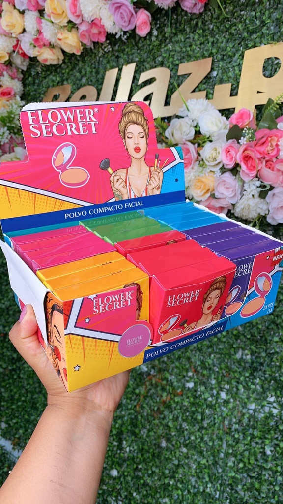 Polvo compacto caja colores - FS J14 | Bellaz