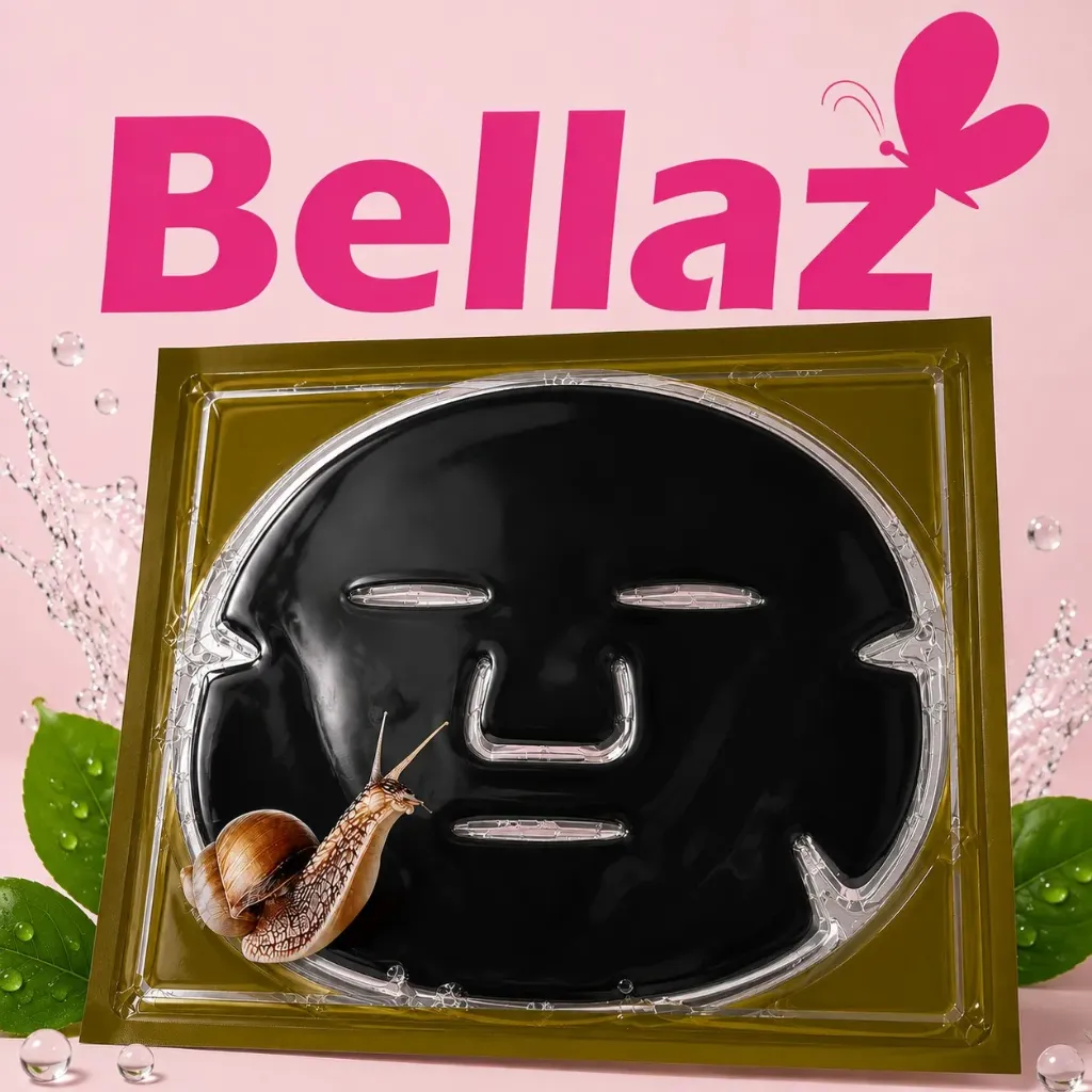 Mascarilla facial colageno Negra - PW