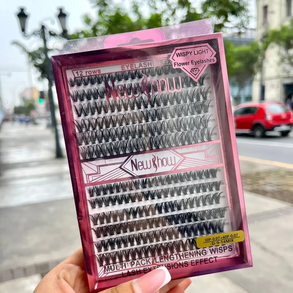 Kit Pestañas New show Kit 30p + 40p caja fucsia - AD4110