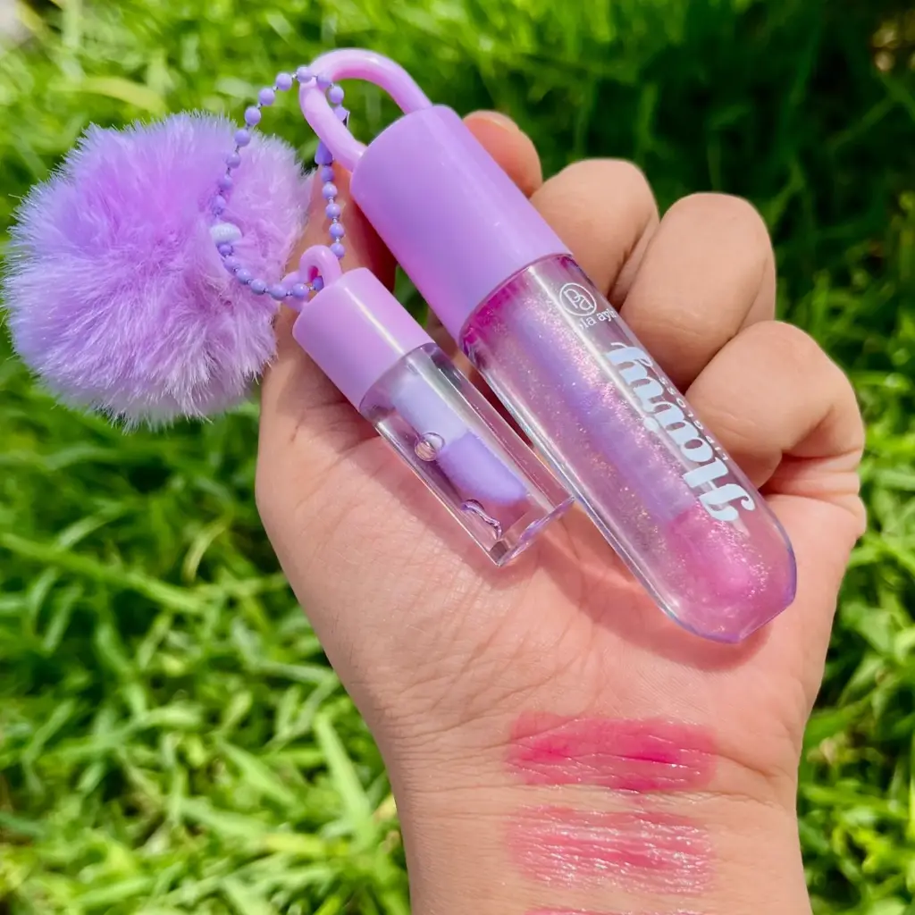 Lip gloss Ph Hairy POM POM peluche  + mini - PolA LC8296