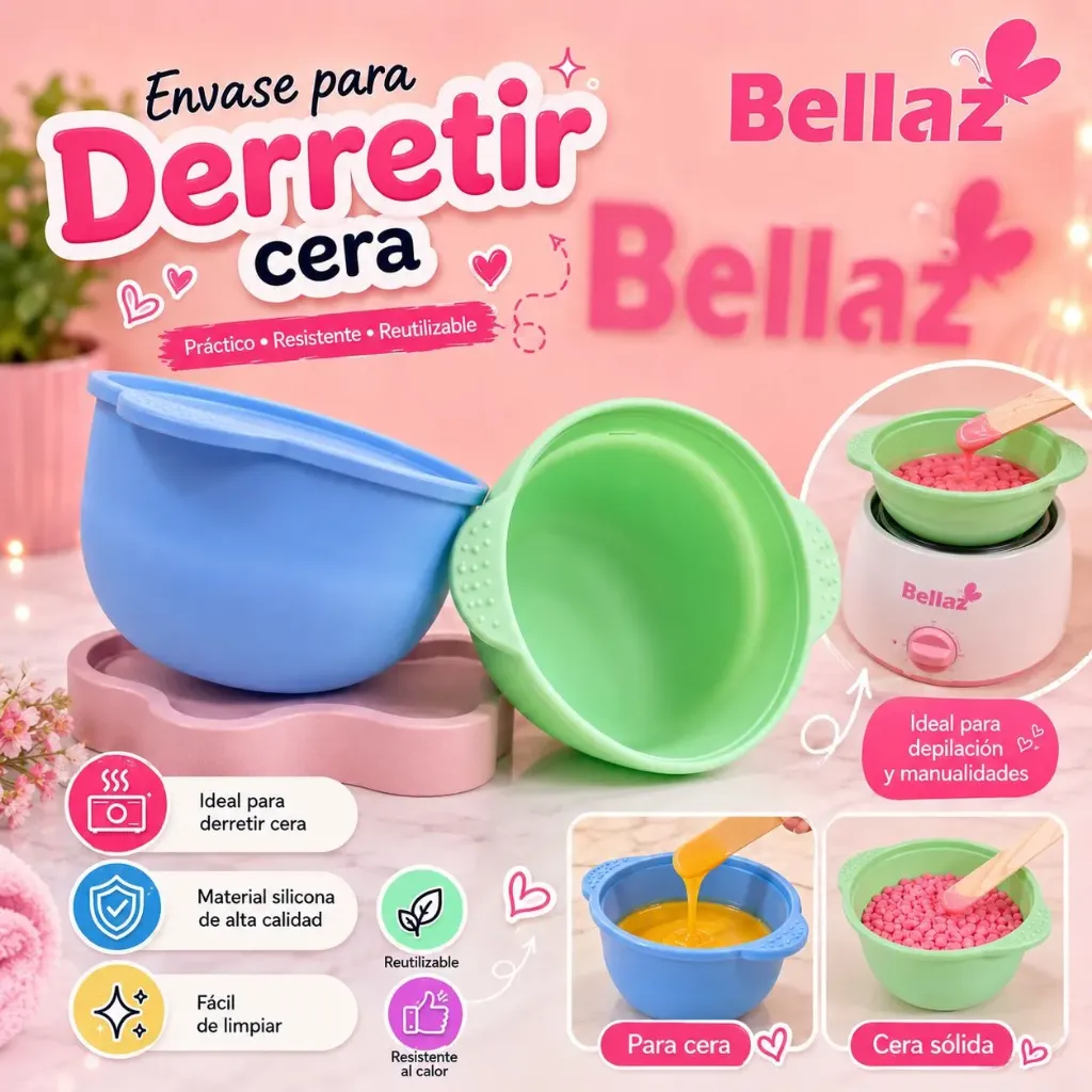 Envase para cera silicona Wax-204