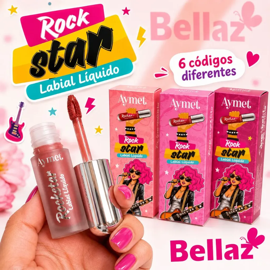 Labial Liquido Matte Rock Star Aymet - ARL65