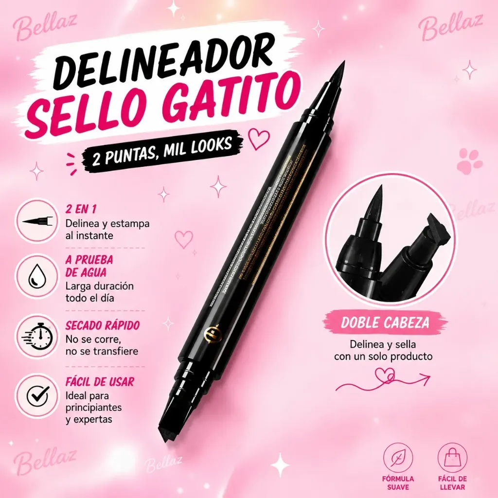 Delineador sello de gato big eyes 207