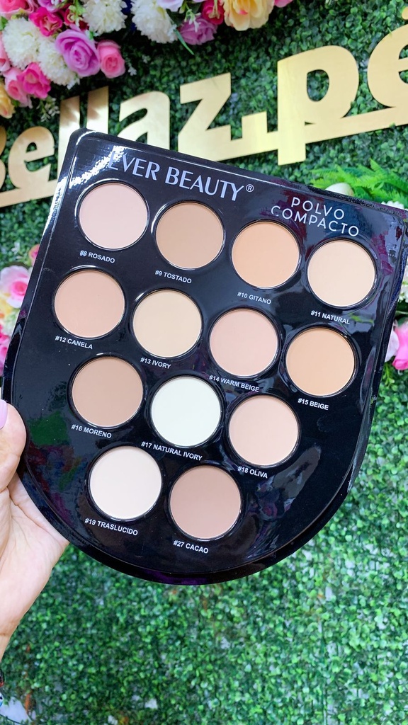 polvo compacto x13 Ever Beauty | Bellaz