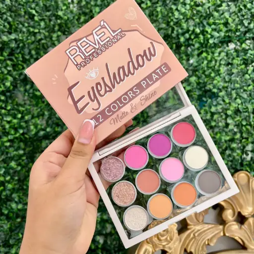 Paleta sombras 12 color Revel LA-282